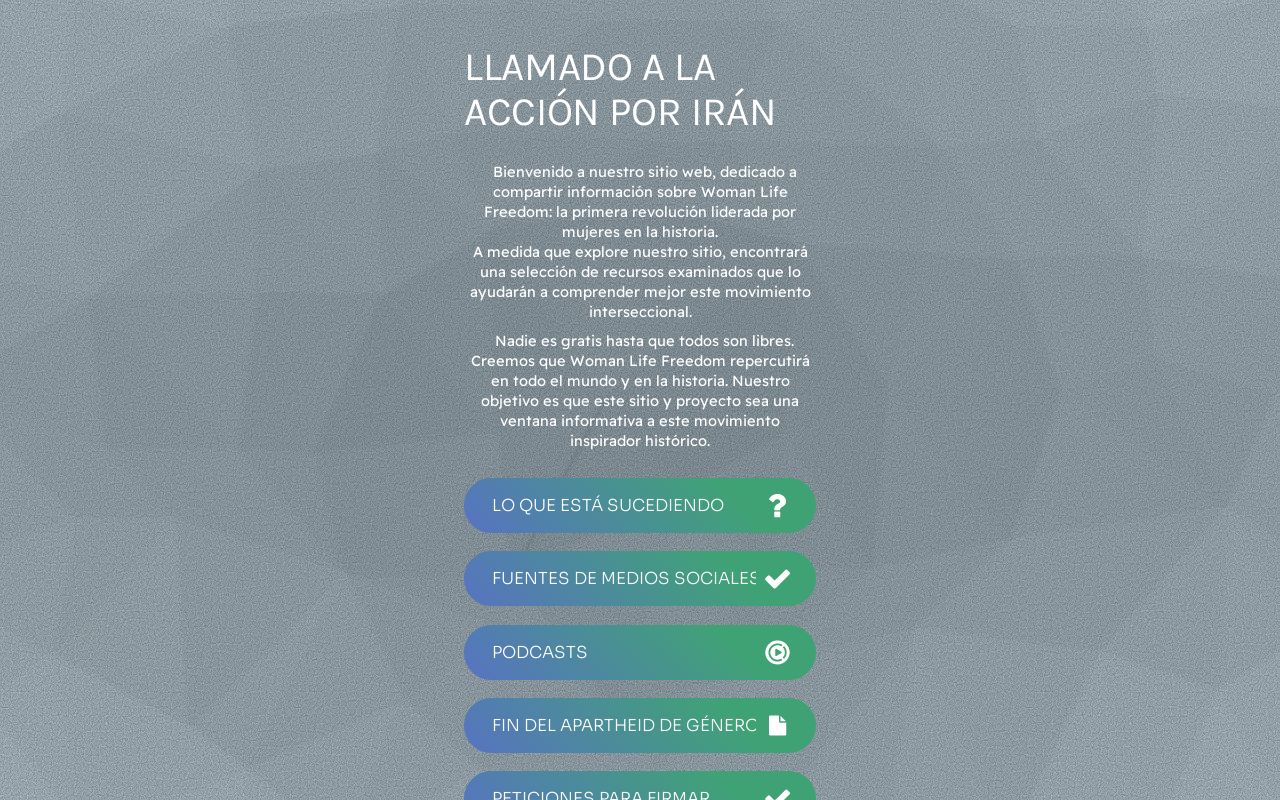 CALL TO ACTION FOR IRAN Spanish